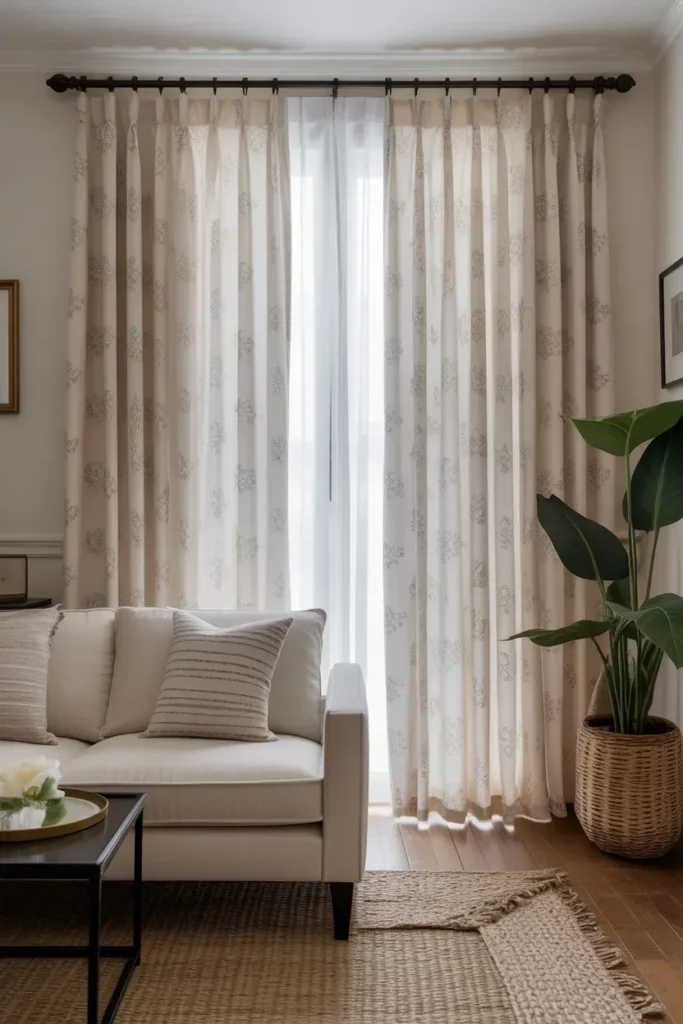 Subtle Pattern Curtains