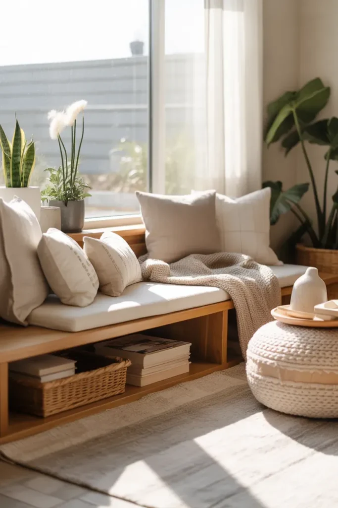 Sunlit Bench Retreat