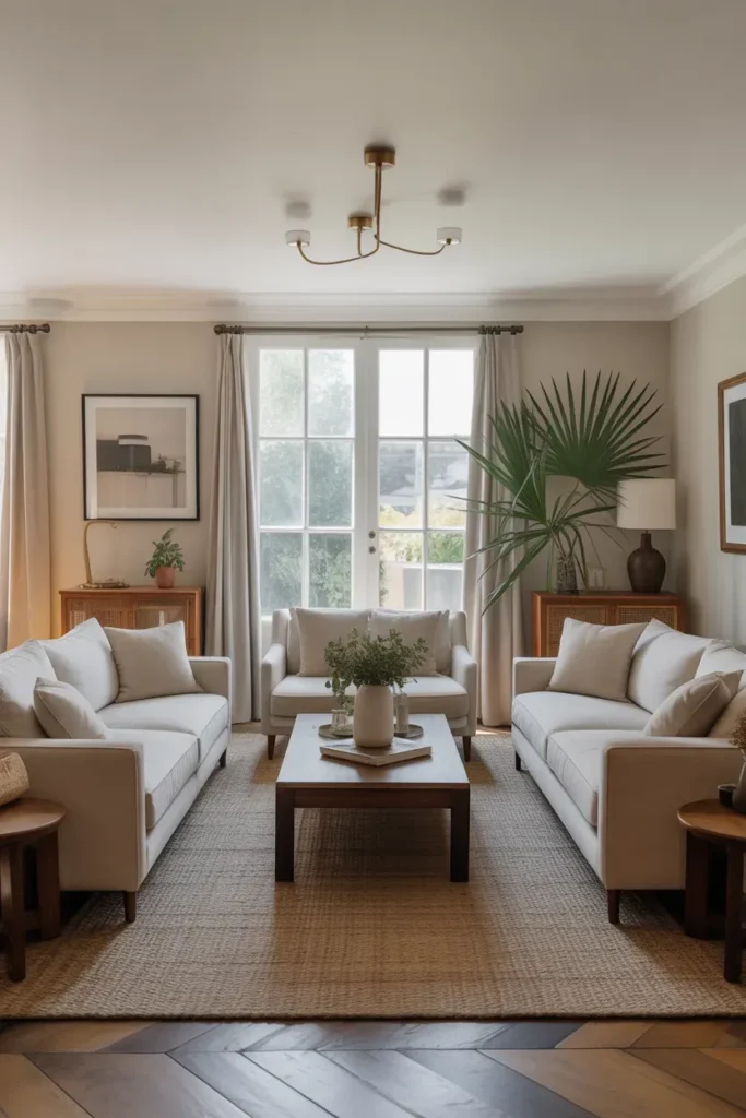 Symmetrical Sofa Layout