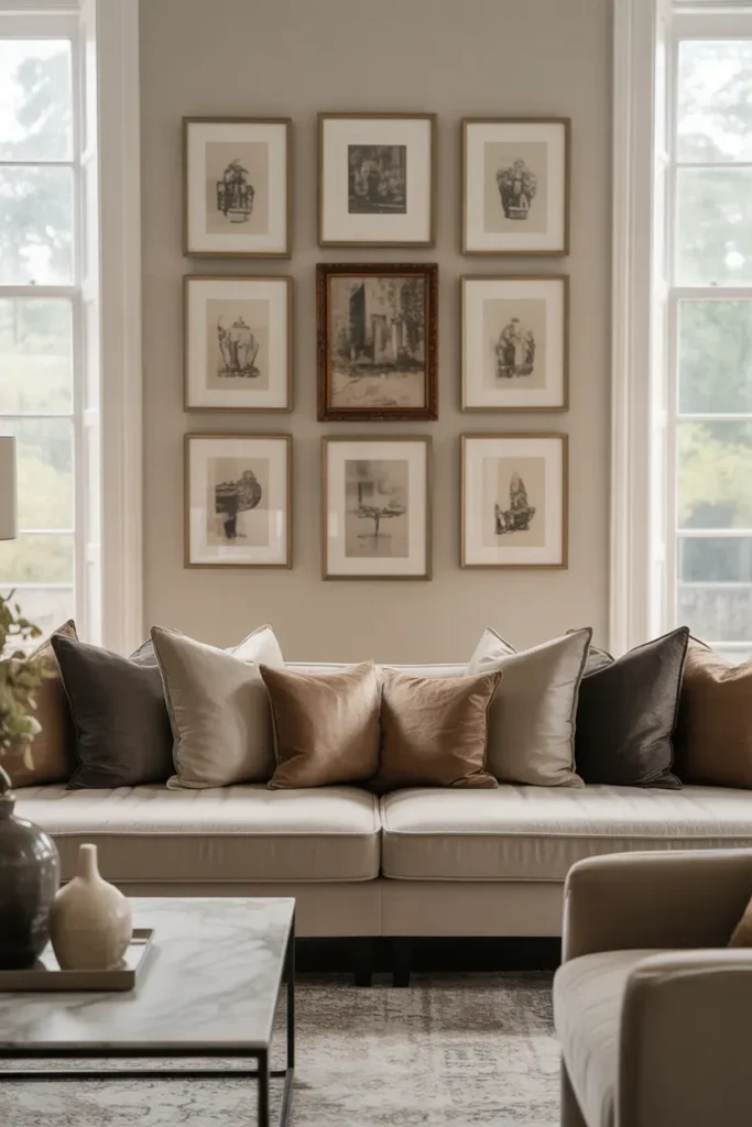 Symmetrical Sofa Layout