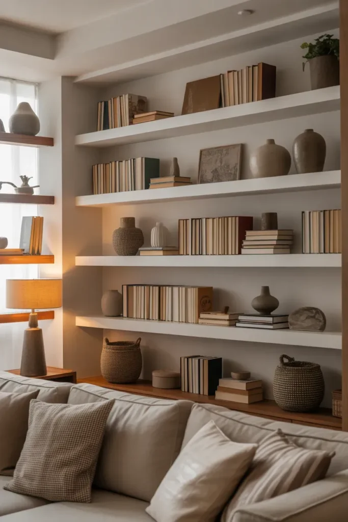 Tiered Shelf Arrangement