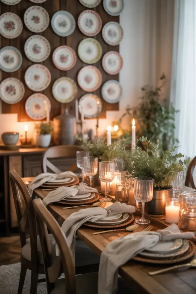 Vintage Plate Display