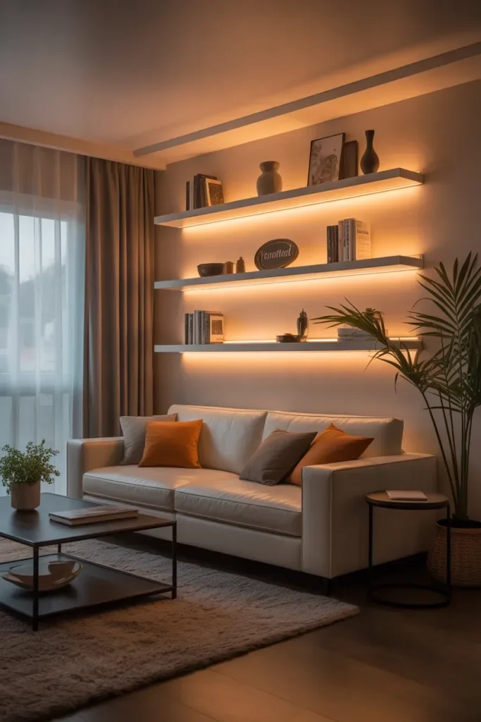 Warm LED Strip Lighting