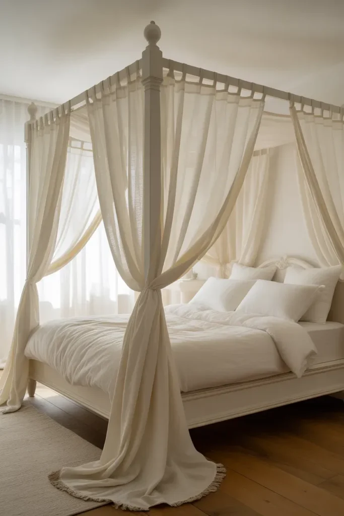 White Canopy Bed