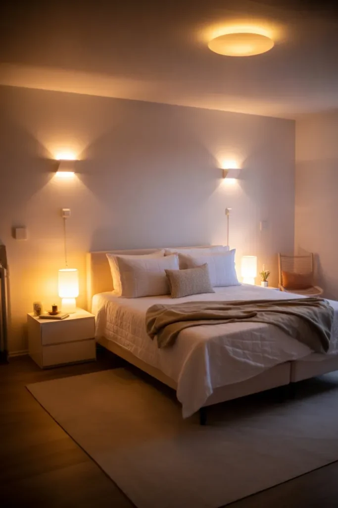 White Layered Lighting