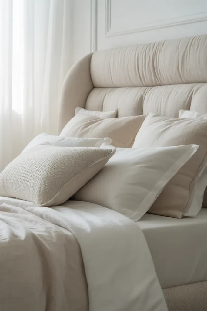 White Upholstered Headboard