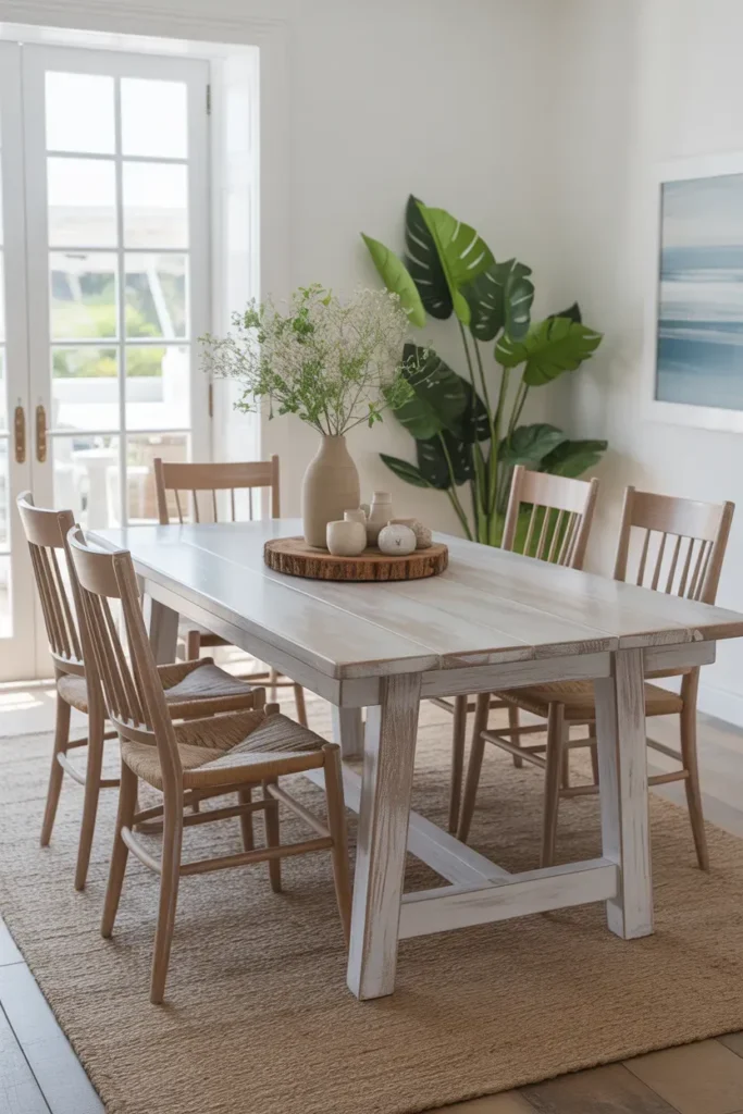 Whitewashed Wood Table