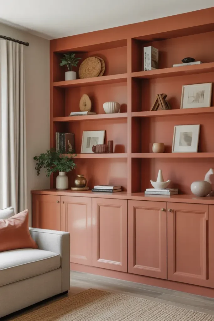 Built In Shelves Color