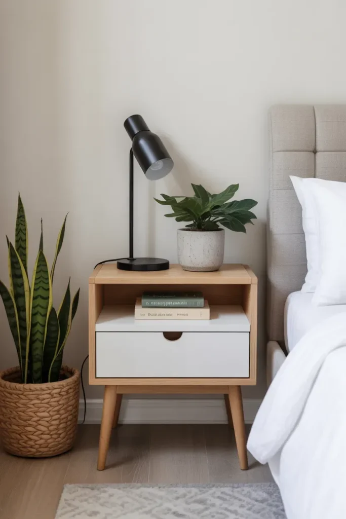 Minimal Nightstand Styling