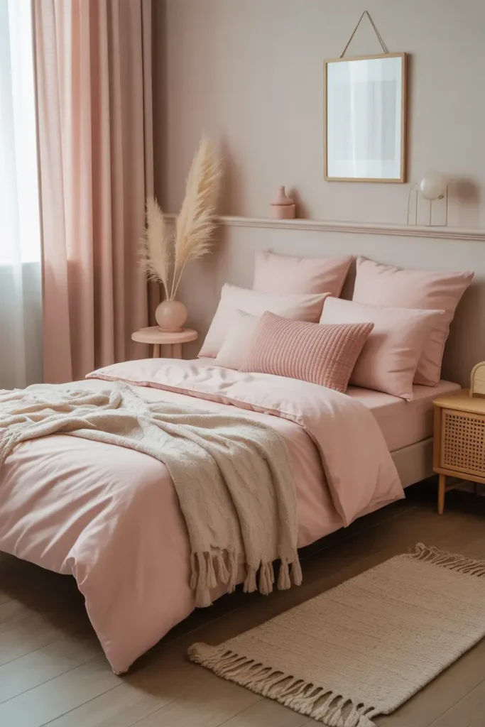Soft Pink Bedding