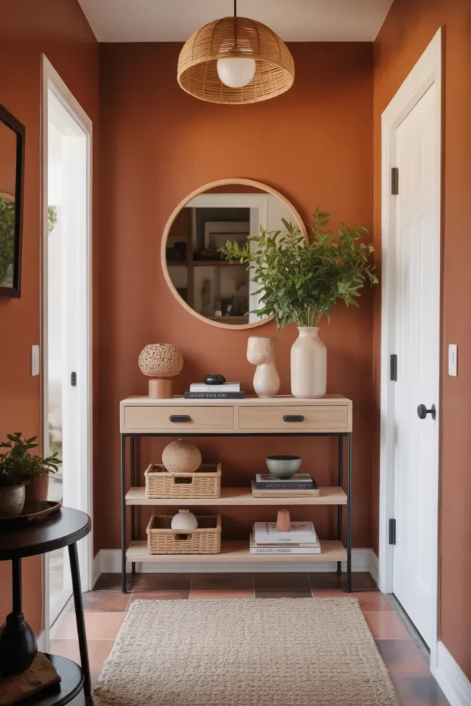 Terracotta Entryway Walls