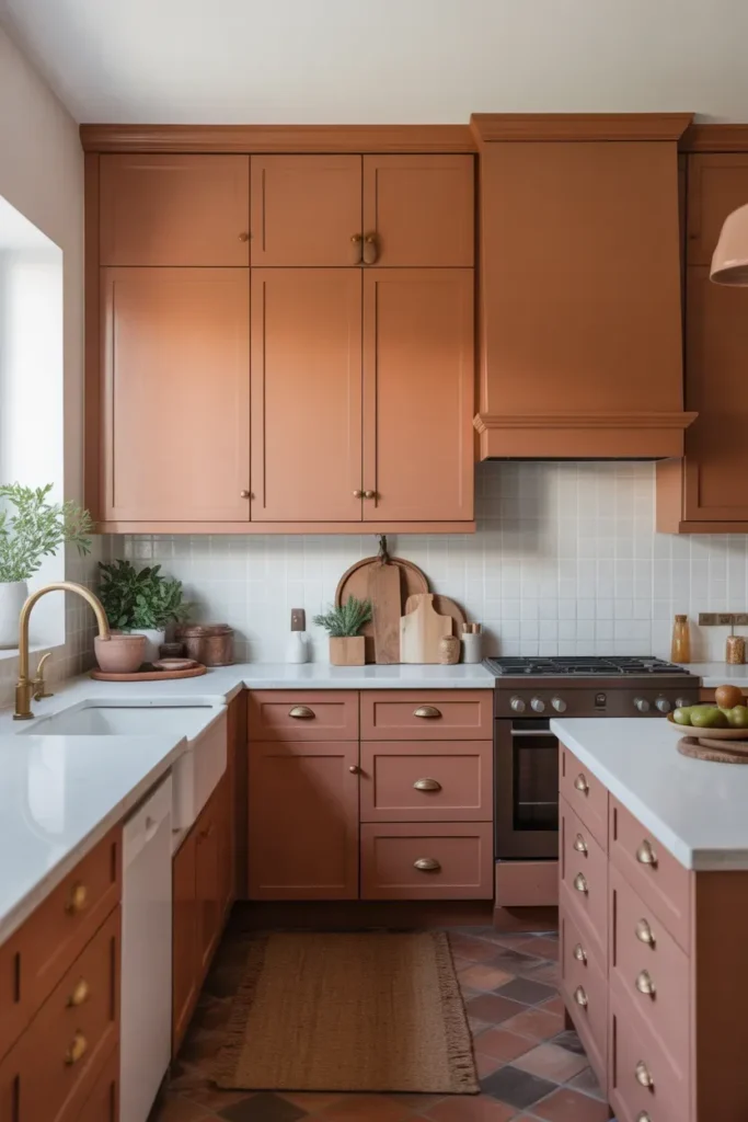 Terracotta Kitchen Cabinets