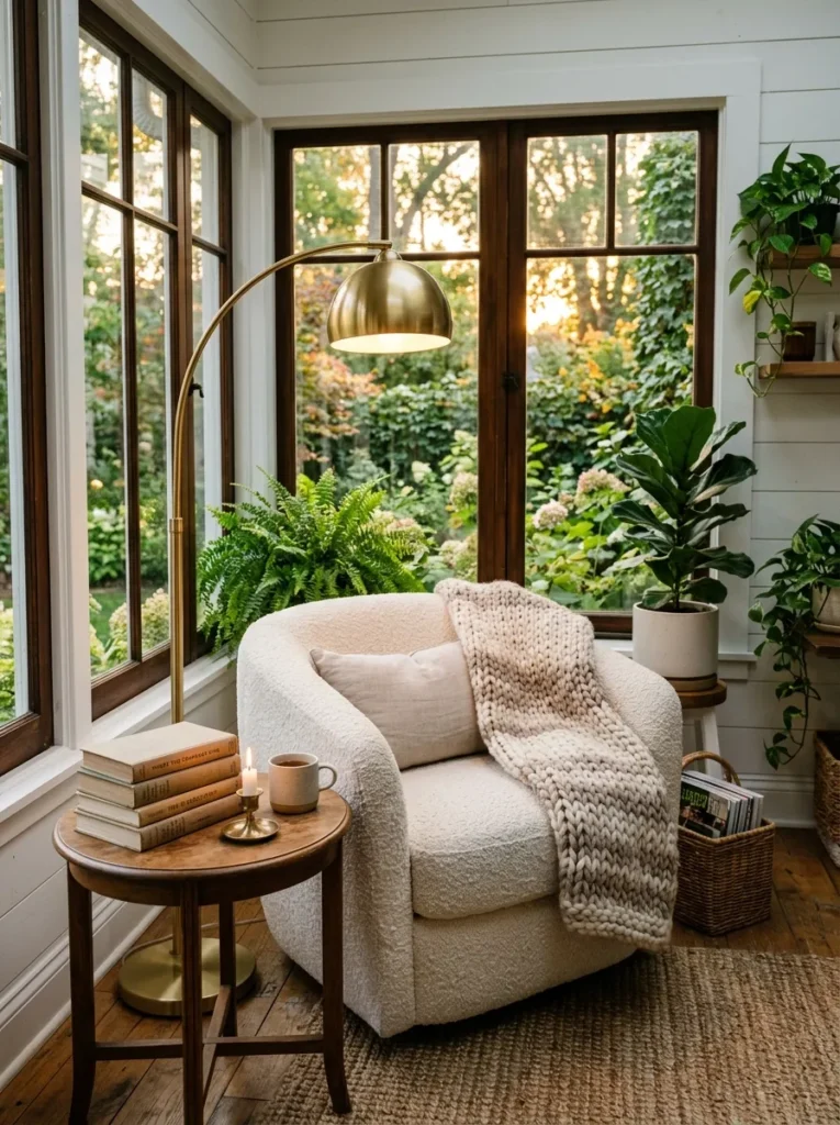 Sunroom Reading Nook